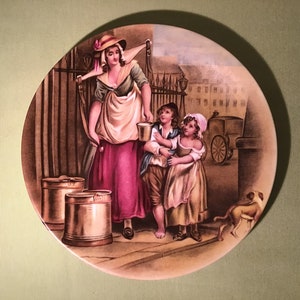 Stunning collectible French vintage elegant Limoges porcelain decorative plate.