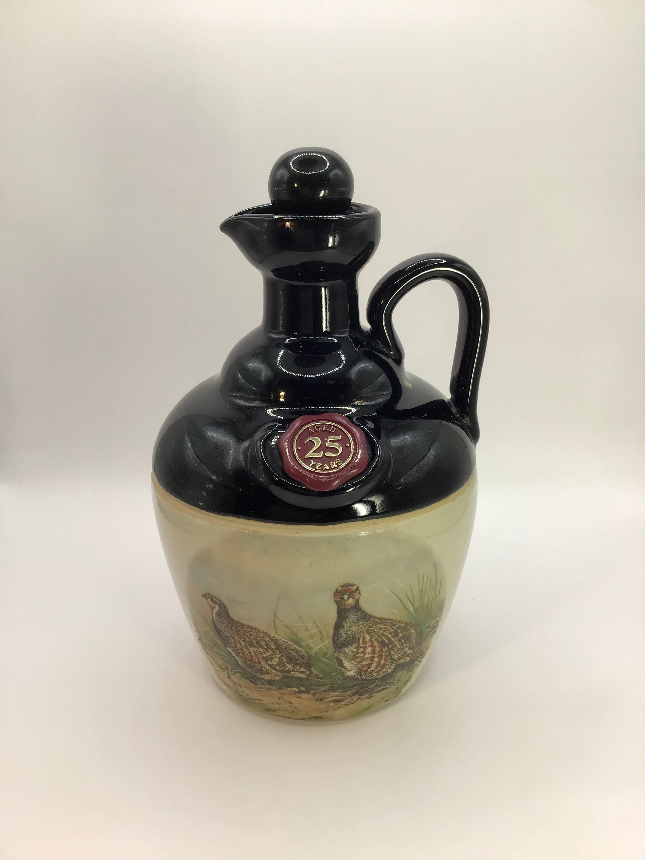 Collectible Vintage Rutherford's Scotch Whiskey Ceramic Decanter
