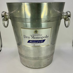 French vintage Heidsieck & Co Dry Monopole champagne bucket / Seau à Champagne / barware.