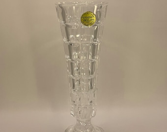 花瓶　スロバキア製 ボヘミア 500PKカット フラワーベース 25.5cm 80756-PK-255