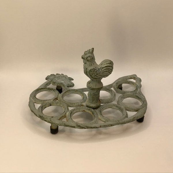 French Cast Iron Egg Holder Etsy