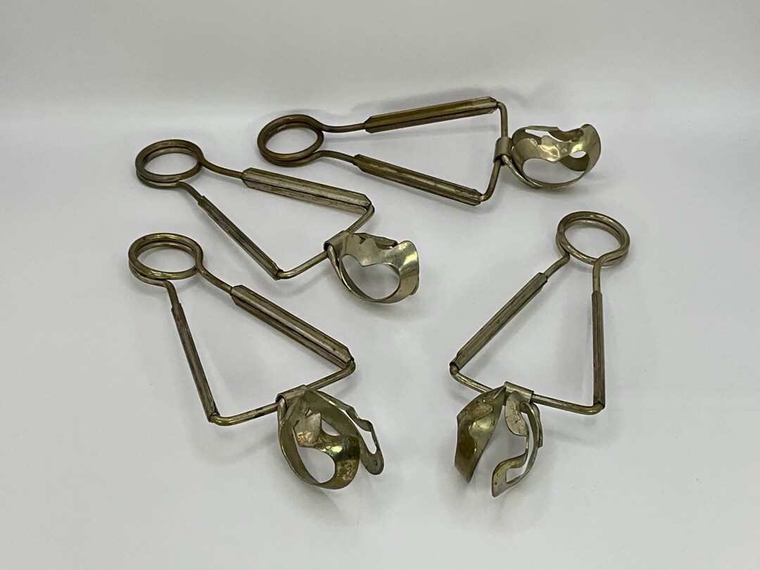 French Vintage Set of 4 Metal Escargot Tongs / Snail Tongs. These Are ...