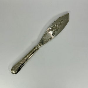 Italian vintage ornate La S Marco 100% silver plate dessert serving knife silver cake server / cake slice / tableware / kitchenware.
