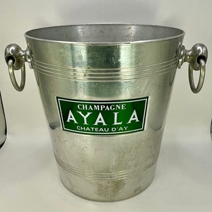 French vintage AYALA CHATEAU D’AY champagne bucket / Seau à Champagne / barware.