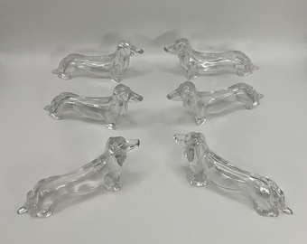 4 ANCIENS PORTE Couteaux En Cristal Signes Baccarat EUR 21,00