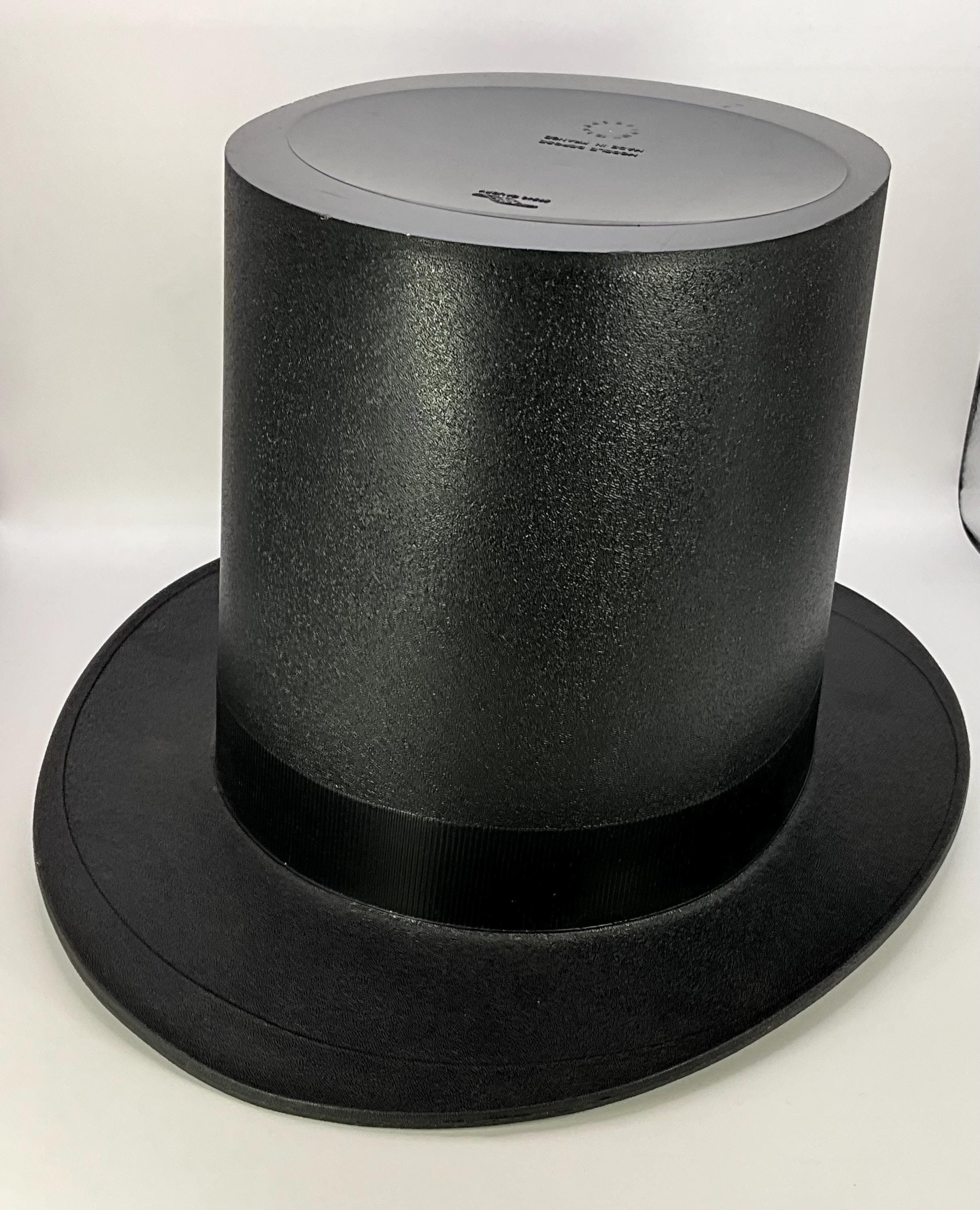 Seau à champagne, forme chapeau, verre noir Murano