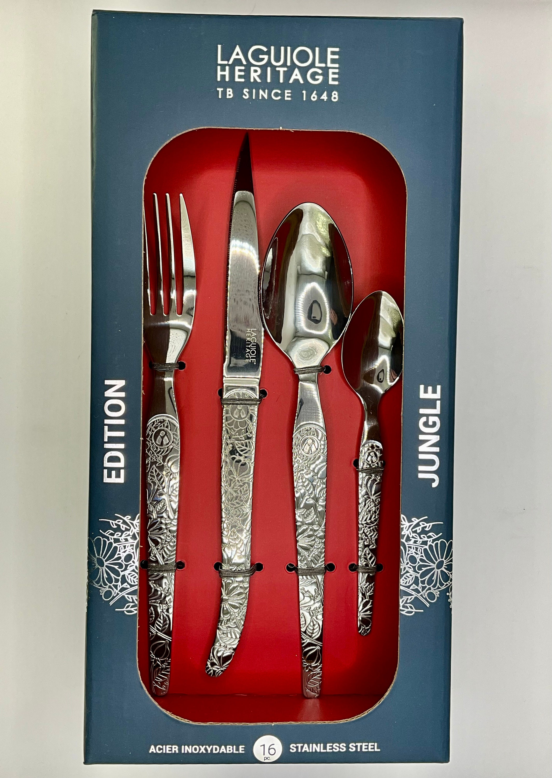 Franquihogar Ensemble De Couverts à Dessert En Acier Inoxydable 18/10 Poli Et Plaqué Argent Et Or 18 Pièces Pour 6 Personnes – Cuillère, Couteau à