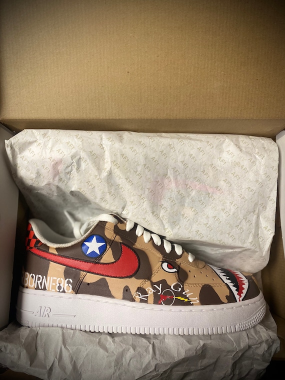 Nike af1 top x bape