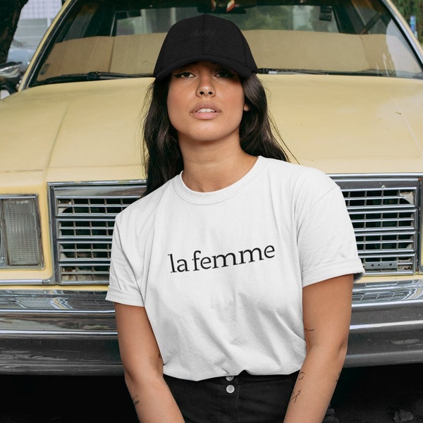 la femme Unisex Shirt,Bio Baumwolle,Fairtrade,French Shirt,France Shirt,Feminismus Shirt,Statement Shirt,Trend Shirt