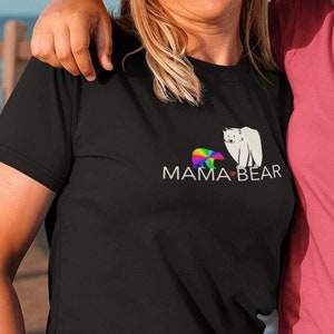 Mama Bear pride Unisex Shirt,Bio Baumwolle,Fairtrade,proud mom Shirt,pride mom T-Shirt,Pride Shirt,pride Statement Shirt,Mama Bär Shirt
