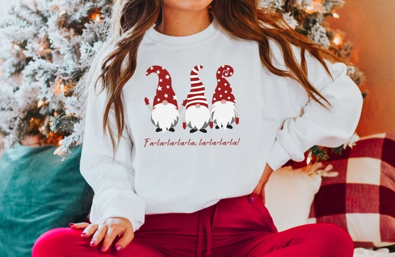 Christmas Gnome Sweatshirt Women's 