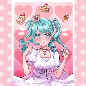 Hatsune Miku World is Mine Vocaloid A5 Art Print/Poster