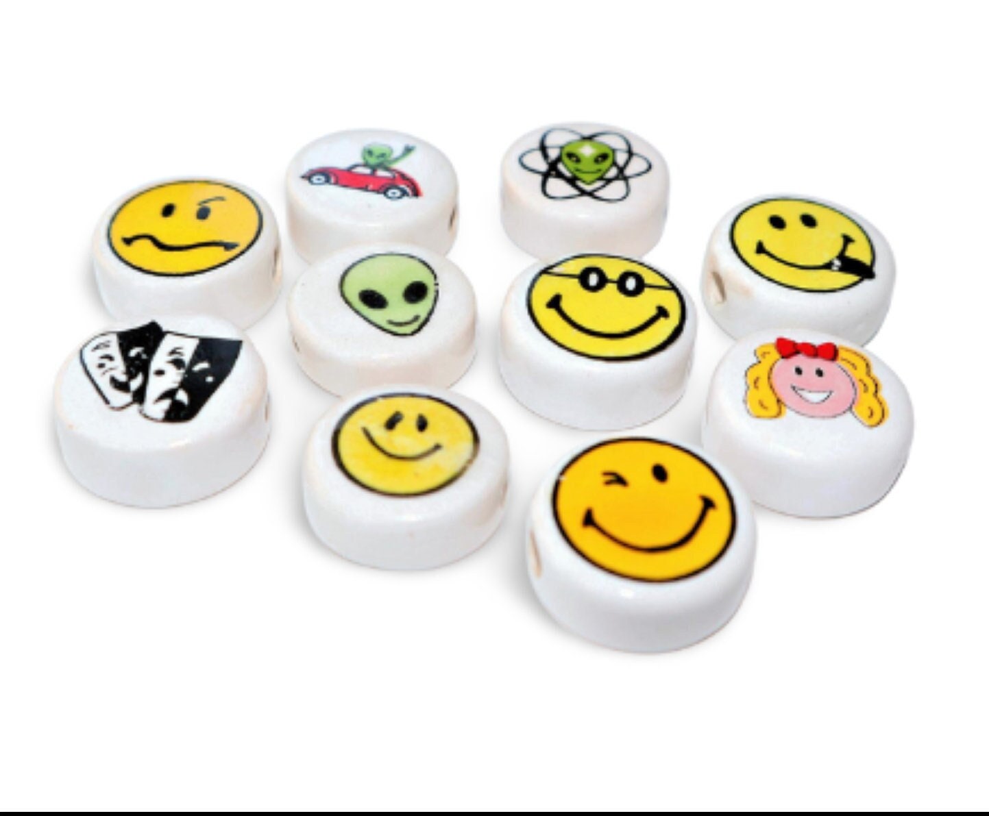 REGLET 650 Square Letter Beads & 65 Emojis for Art & Craft