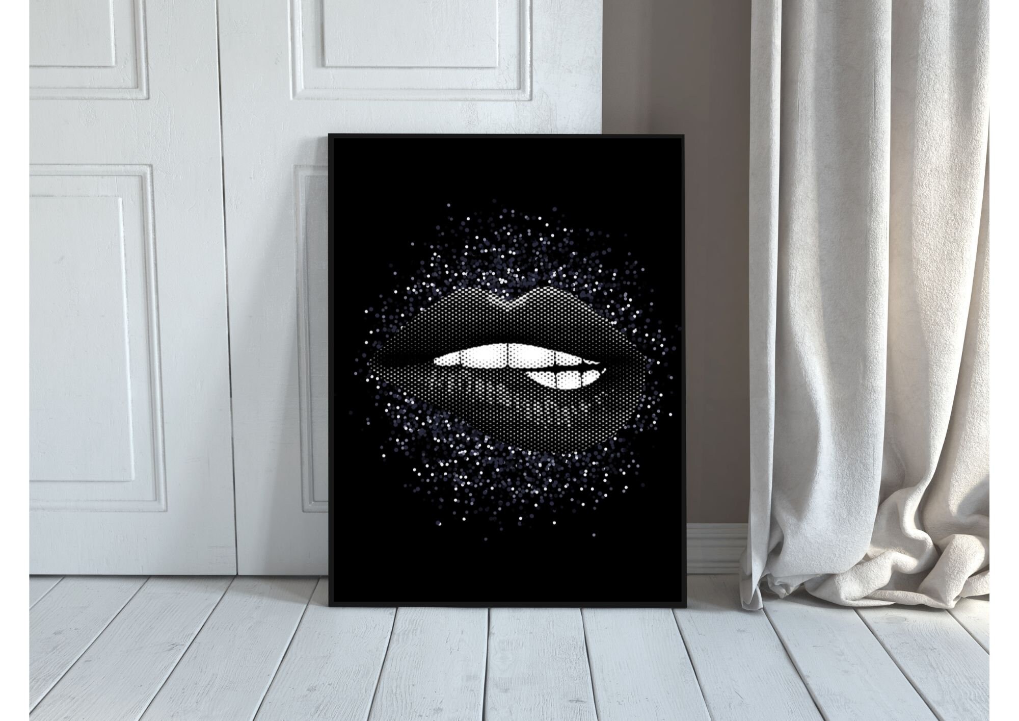 【1点のみ】唇 立体アート 黒 リップ 重曹アート ウォールアート 人気ランキング 立体アート 1点のみ】唇 黒 ウォールアート 重曹