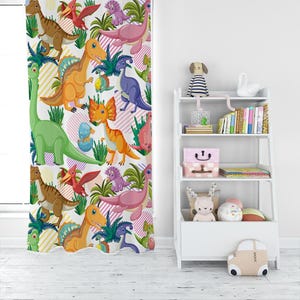 Dinosaur Children&#39;s Curtain: Soft Fabric Baby Room Decor