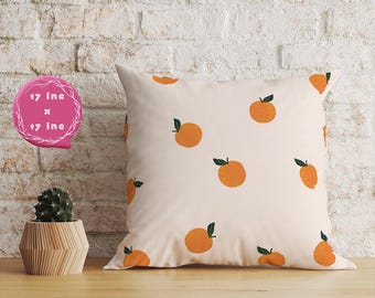 Farmhouse Pumpkin Throw Pillow Cover: Neutral Autumn Decor