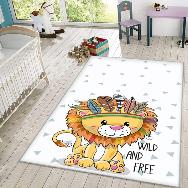 Lion Rug Etsy