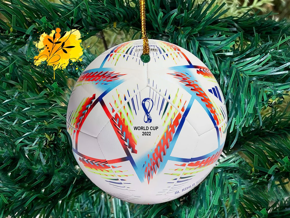 World Cup 2022 Ornament, World Cup Ball Ornament, Football Fan Gift