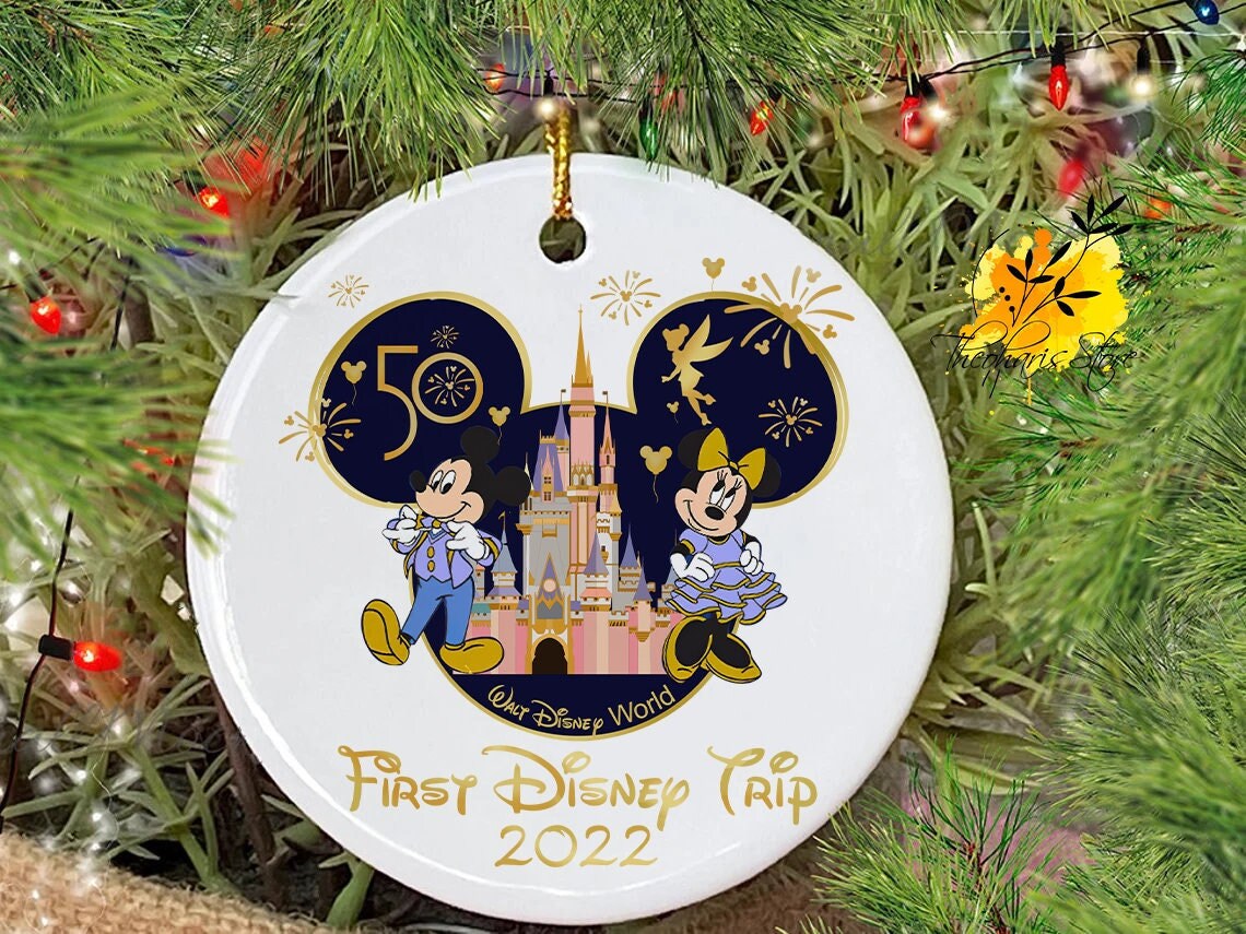 Discover Personalized Disney Christmas Ceramic Ornament