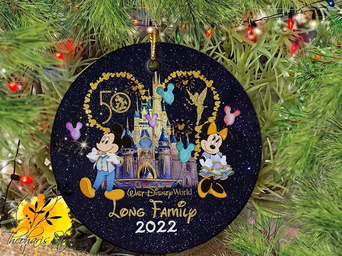 Personalized Disney 50th Anniversary, Disney Family Vacation Ornament