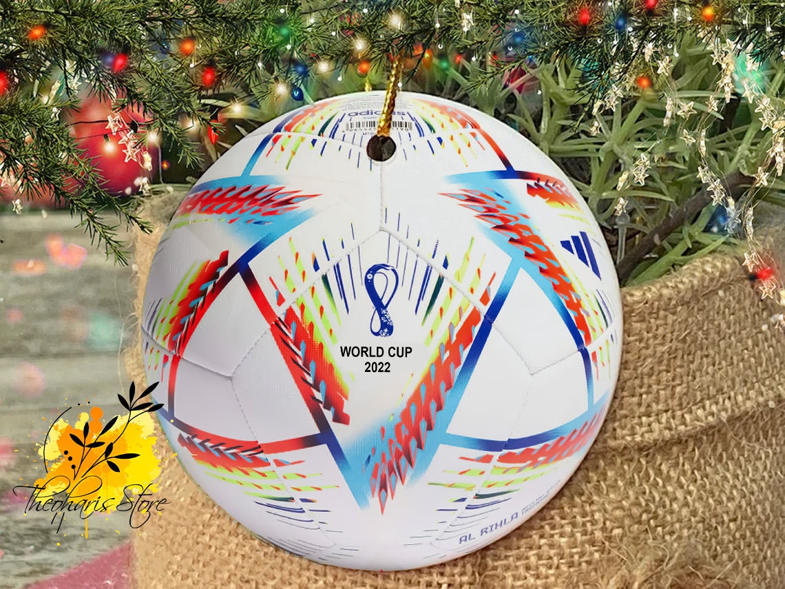 World Cup 2022 Ornament, World Cup Ball Ornament, Football Fan Gift