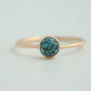 Turquoise Ring - Turquoise Birthstone Ring - Stackable Ring - Gift for her