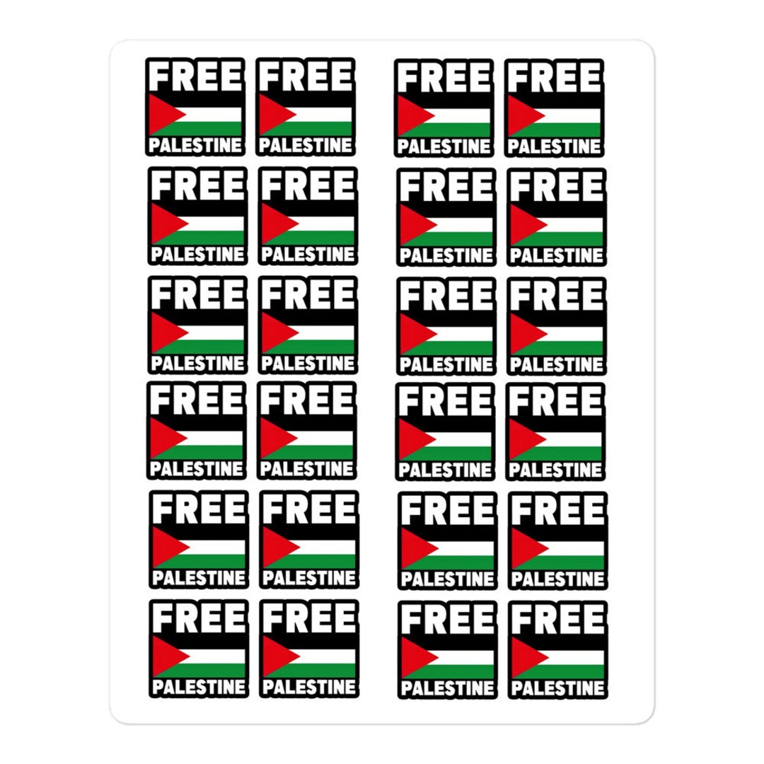 Free palestine promo stickers