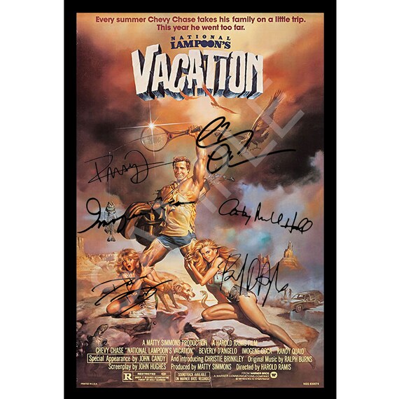 National Lampoon's Vacation Original Movie Poster With Cast Signatures A4 -  Etsy