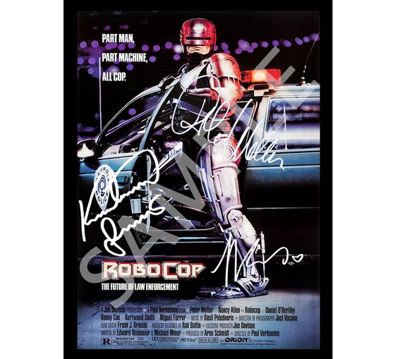 Robocop Original Movie Poster With Cast Signatures A4 - Etsy