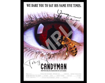 Candyman Original Movie Poster with Cast Signatures A4