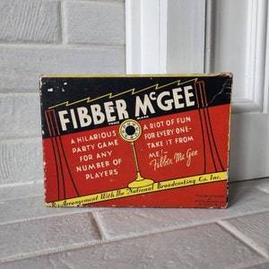 1936 Fibber McGee Party Game