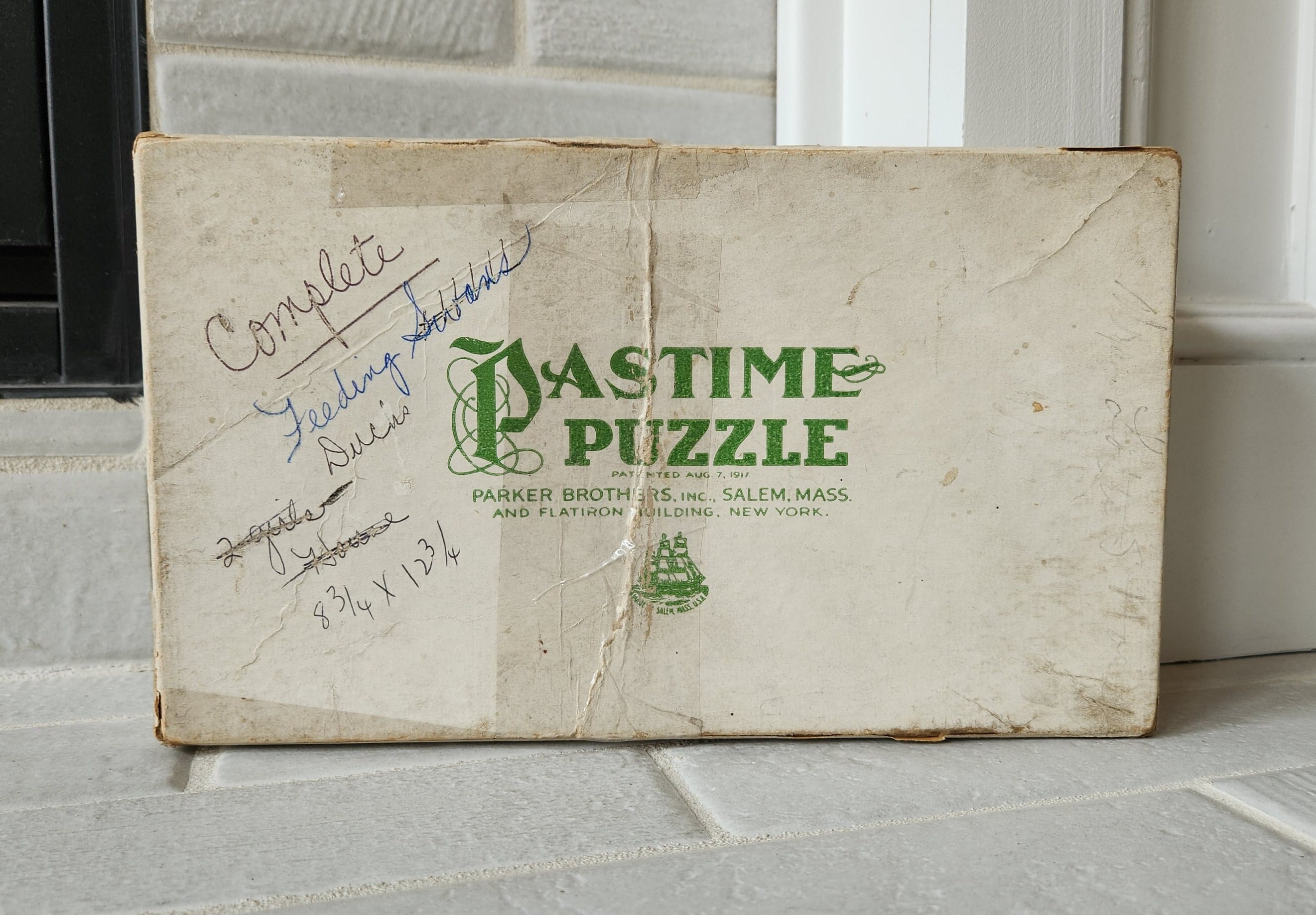 1931 Pastime Puzzle Feeding the Swans 227 Pieces Parker Etsy