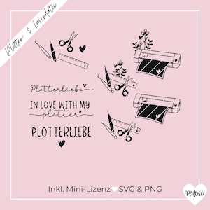 Plotter & Laser File Plotterlove / Plotter / plotting / SVG incl. commercial license