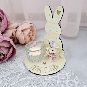 Fichier laser SVG Lumière de Pâques, lumière de lapin, porte-bougie à thé, Pâques, découpe laser SVG, y compris licence commerciale