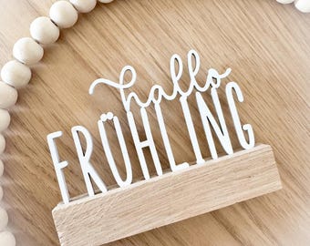 SVG laser file SVG spring, hello spring blocks, flowers, floral, laser cut, including commercial license