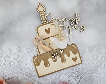 SVG laser file cake, cash gift, voucher packaging SVG lasercut, including commercial license