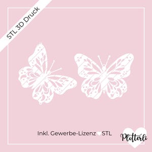 STL 3D printing file butterfly suncatcher for 3D printer, butterfly, 3D printing including commercial license