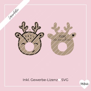 Lasercut, Lasergravur, Laser,  SVG, Geschenk, Geschenkidee, Holz, Laserfile, Rudolf, rote Nase, Laserdatei, Schokokugel, Lindt Schokolade, Rudolf mit der roten Nase, 
Laservorlage, Geschenkverpackung, Weihnachten, Weihnachtsgeschenk, Geschenkanhänger