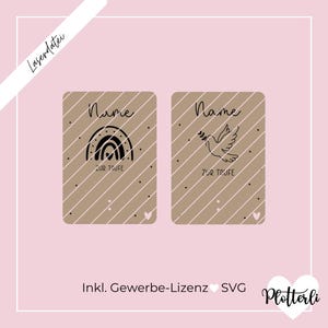 Cadeau d’argent de fichier laser SVG pour le baptême, cadeau de baptême, baptême, arc-en-ciel, colombe, célébration du baptême, cadeau découpé au laser SVG, y compris licence commerciale