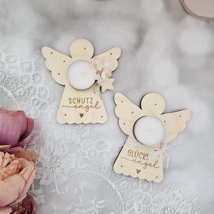Luces de ángel de archivo láser SVG, portavelas de té, portavelas, ángel, ángel guardián, ángel de la suerte, corte láser SVG de Navidad, incluida la licencia comercial