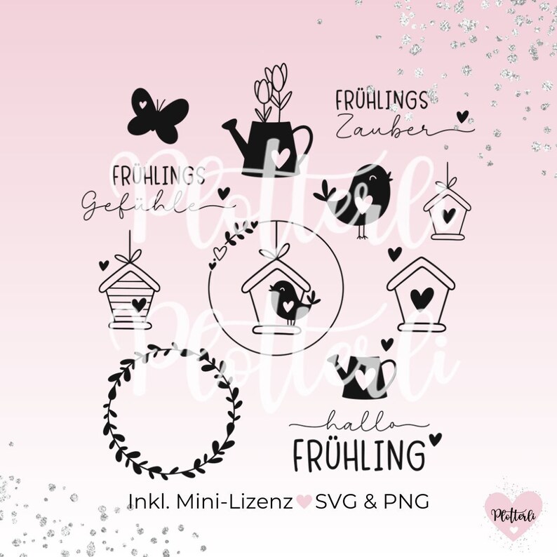 Plotterdatei, Laserdatei, Blumen, Frühling, Plotten, Lasern, Plotterliebe, Frühlingszauber, Frühling, Springtime, Herzhäuser, Herz, Zuhause, Lieblingsplatz, Haus, Home, Frühlingsgefühle, Lizenz, Osterhase, Hase, Blumenhase, Ostern