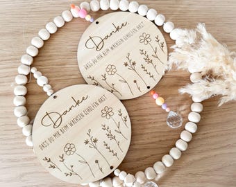 Laser file sign & suncatcher "Thank you", gift idea for educators, suncatcher, flowers, SVG, including commercial license