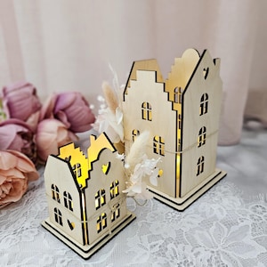 SVG Laserdatei Lichthaus, Lichthäuser, Häuserreihe, Haus, SVG Lasercut, inkl. Gewerbelizenz