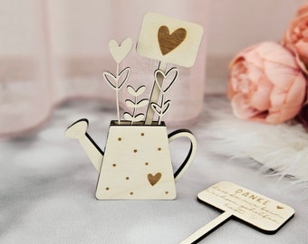 SVG laser file 3D watering can, money gift, SVG laser cut, including commercial license
