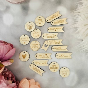 File laser SVG 25 etichette regalo, pendenti, etichette decorative, taglio laser SVG, inclusa licenza commerciale