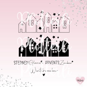 Plotter file & laser file winter house / Advent magic / cottage / house / winter / Christmas / SVG PNG including commercial license