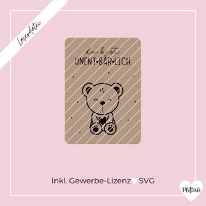 Orso di file laser SVG, sei insopportabile, orsetto, orsetto fortunato, taglio laser SVG, inclusa licenza commerciale