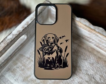 Braune Labrador Ente Jagd Handyhülle für iPhone und Samsung