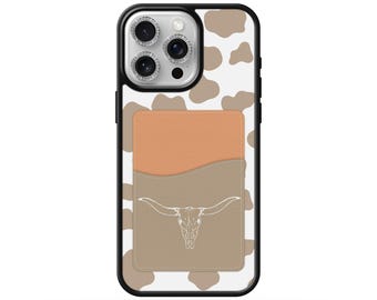 Sand bull western wallet phone case