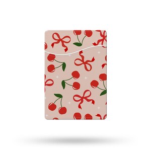 Carteira MagSafe Red Cherry Coquette Bows